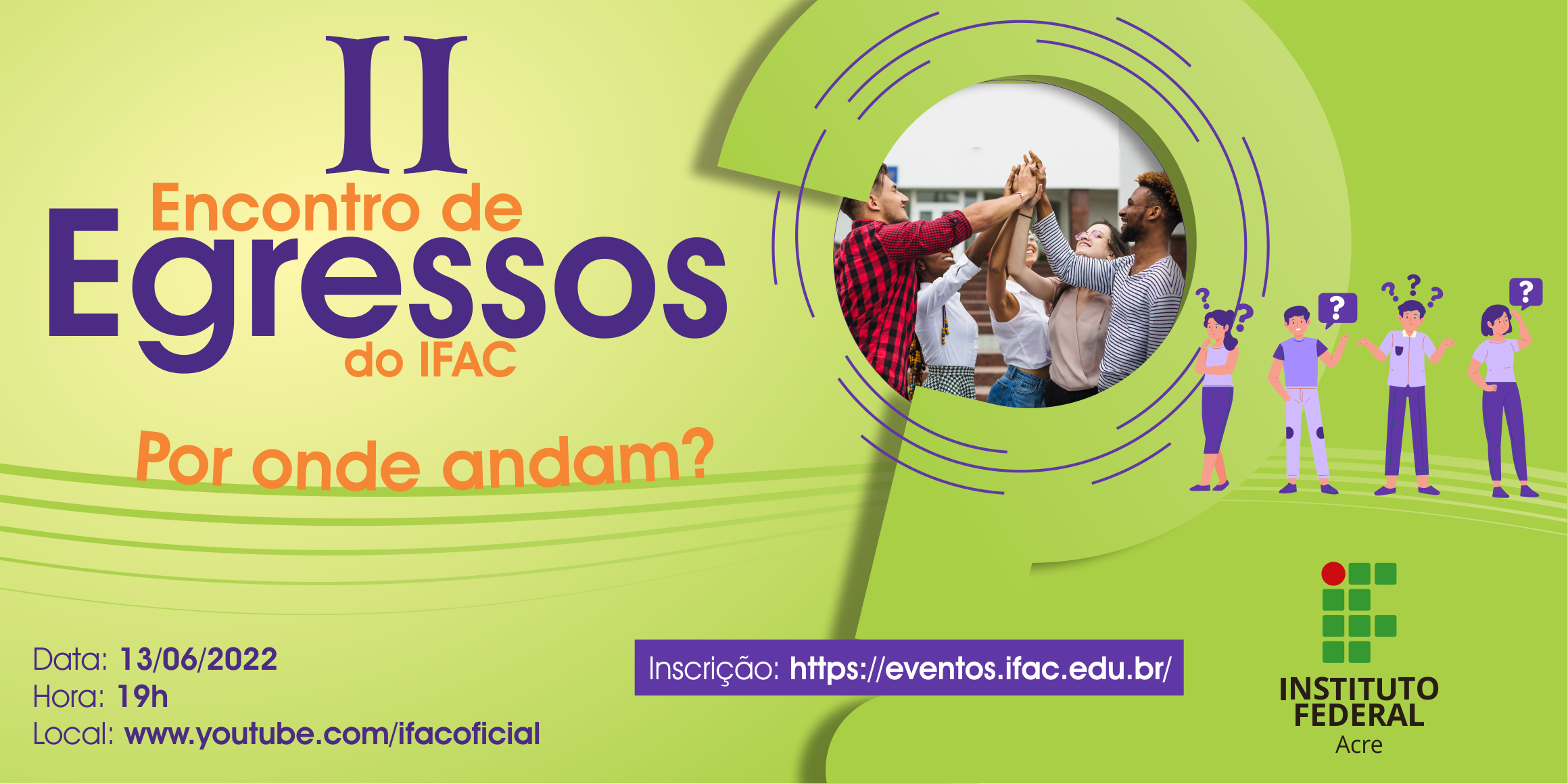 banner do II ENCONTRO DE EGRESSOS DO IFAC
