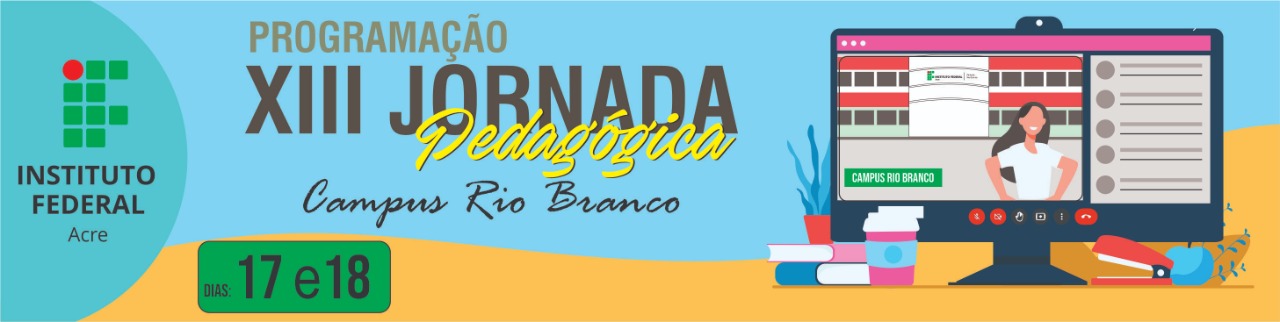 banner do XIII Jornada pedagógica - Campus Rio Branco