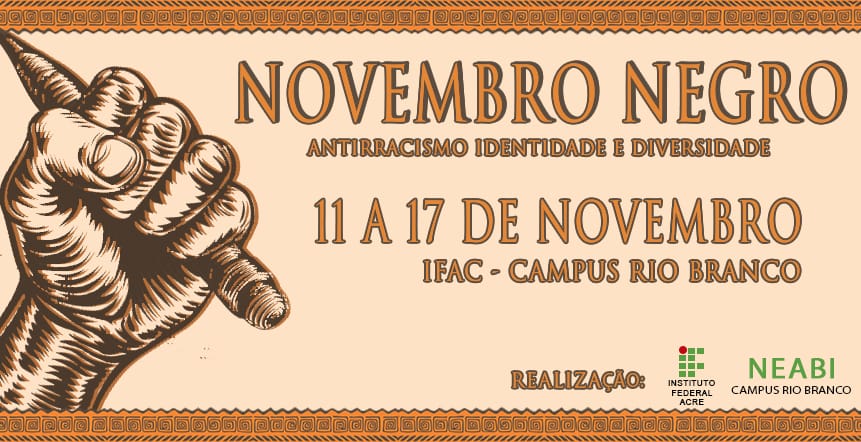 banner do NOVEMBRO NEGRO: ANTIRRACISMO, IDENTIDADE E DIVERSIDADE