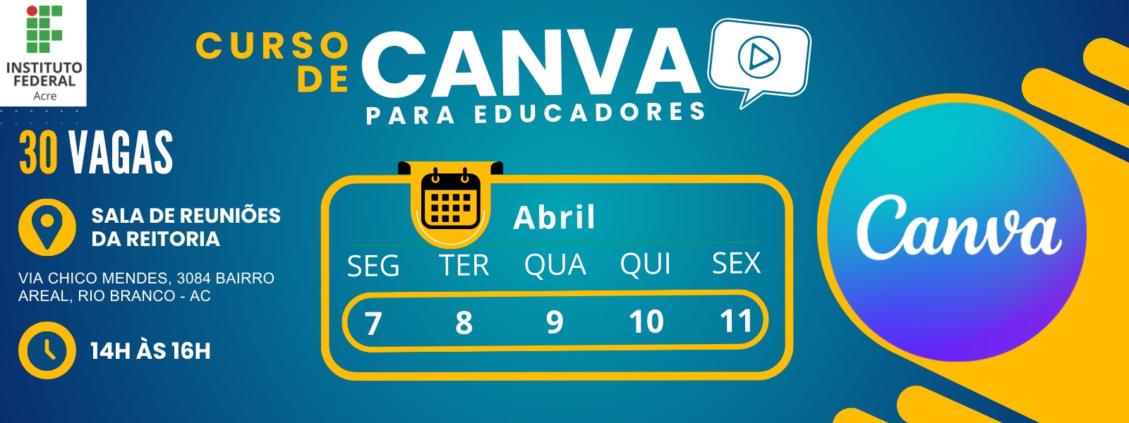 banner do Curso de Canva