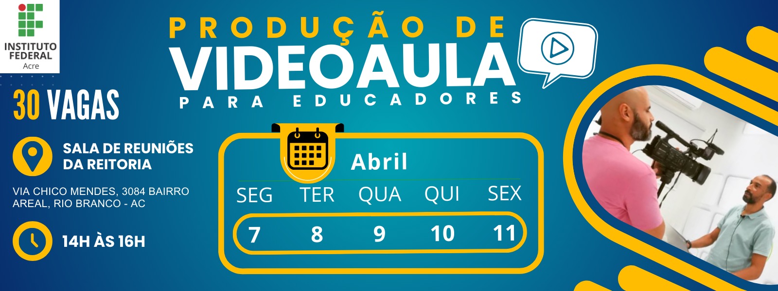 banner do Produção de videoaulas para educadores