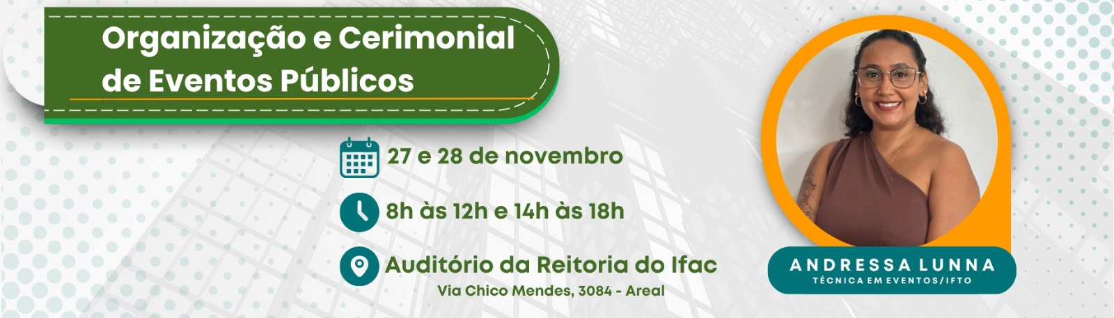 Organização e cerimonial de eventos públicos