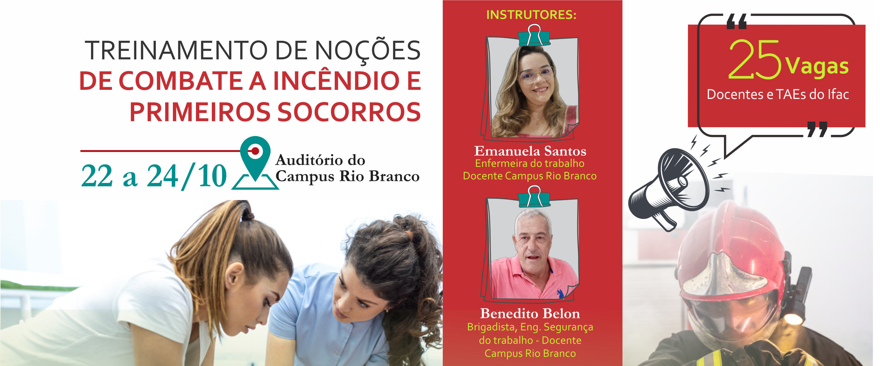 Treinamento de Noções de Combate a Incêndio e Primeiros Socorros