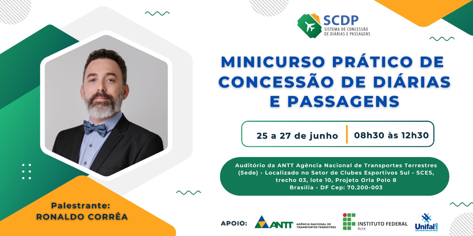 Minicurso Prático de Concessão de Diárias e Passagens